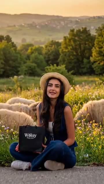 Weezy among the sheep, Weezy
